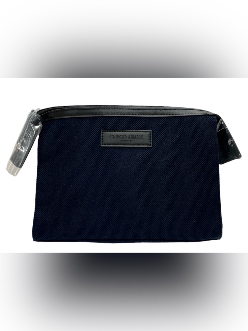 Giorgio Armani Men’s Black Canvas Toiletry Pouch NEW